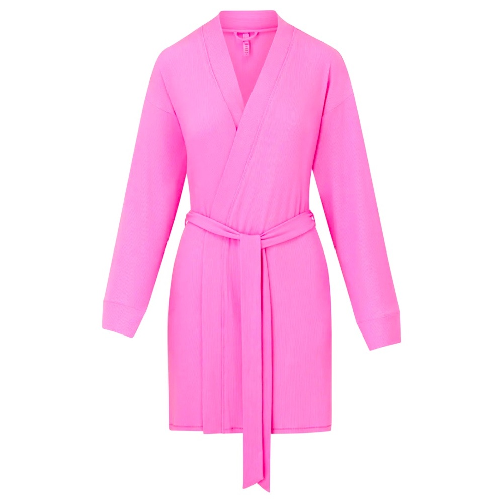 SKIMS BUBBLEGUM SOFT LOUNGE ROBE